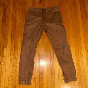 Men's Casual Tan Jogger Pants